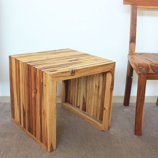 Hand-carved Teak Wood End Table (Thailand)