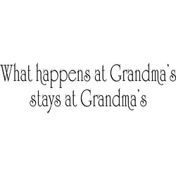 Design on Style 'What Happens at Grandma's' Vinyl Wall Art Quote