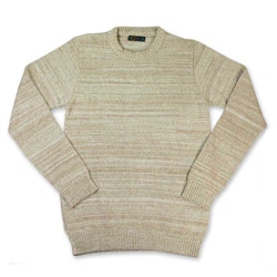 Men's Cotton 'Beige Crew' Sweater (Guatemala)