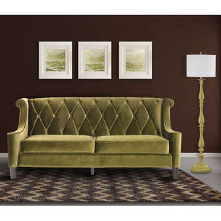 Modern Green Velvet Sofa
