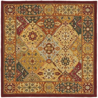 Safavieh Handmade Heritage Traditional Bakhtiari Multi/ Red Wool Rug (8' Square)