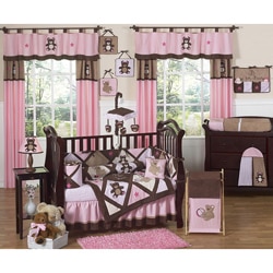Sweet Jojo Designs Pink Teddy Bear 9-piece Crib Bedding Set