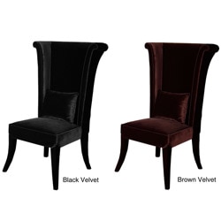 Velvet High-Back Chair