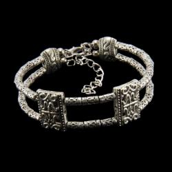 Tibetan Silver Bangle Bracelet (China)