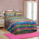 Street Revival Rainbow Leopard Full-size 7-Piece Bed in a Bag with Sheet Set - Thumbnail 0