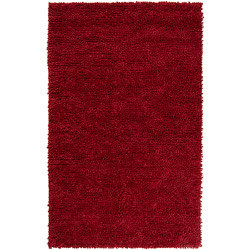 Hand-woven Nimbus Red Wool Rug (5'x8')