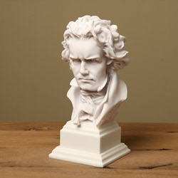 White Bonded Marble Prometheus Beethoven Bust