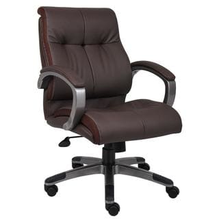 Boss Double Plush Mid-back Chair