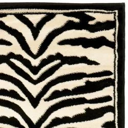 Safavieh Lyndhurst Contemporary Zebra Black/ White Runner (2'3 x 8')