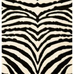 Safavieh Lyndhurst Contemporary Zebra Black/ White Runner (2'3 x 8')