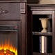 Harper Blvd Dublin 70-inch Espresso Electric Fireplace - Thumbnail 2