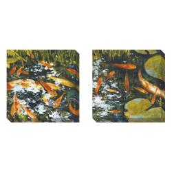 Gallery Direct St . John 'Koi' Set of 2 Gallery Wrapped Canvas Art Set
