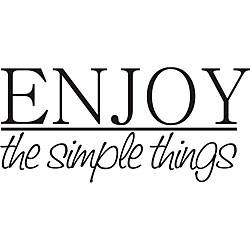Design on Style Decorative 'Enjoy the Simple Things' Vinyl Wall Art Quote