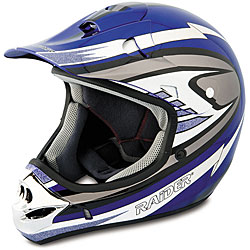 Raider Adult Blue MX 3 Helmet