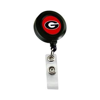 Georgia Bulldogs Retractable Badge Reel Id Ticket Clip