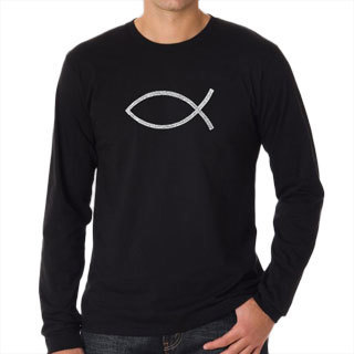 Los Angeles Pop Art Men's Jesus Fish T-shirt
