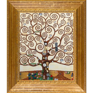 Gustav Klimt 'Tree of Life' Hand-painted Framed Art Print