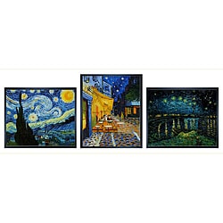 Van Gogh 'Starry Night Trilogy' 3-piece Art Set