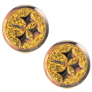 Pittsburgh Steelers Glitter Stud Earrings