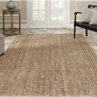 Safavieh Casual Natural Fiber Hand-Woven Natural Accents Chunky Thick Jute Rug (6' Square)