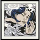 preview thumbnail 1 of 4, Roy Lichtenstein 'Drowning Girl, 1963' Framed Art Print