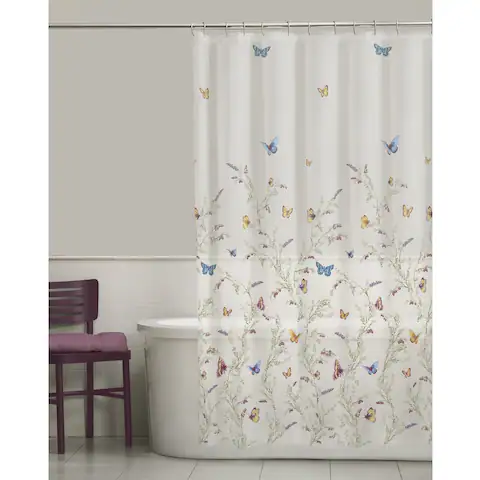 Garden Flight Butterfly PEVA Shower Curtain