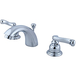 French Handle Chrome Mini-widespread Bathroom Faucet