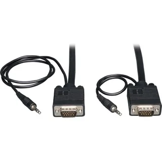 Tripp Lite VGA Coax Monitor Cable with audio, High Resolution cable w