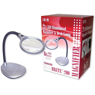 DeskBrite-200 Lighted Magnifying LED Lamp with Large Acrylic Lens