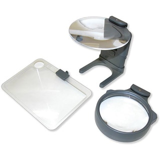 Carson Optical Hands-free 3-lens Hobby Magnifier with Neck Cord