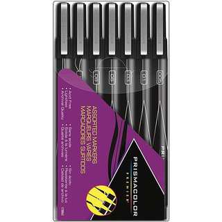 Prismacolor Black Assorted Tips Premier Marker Set (Pack of 7)