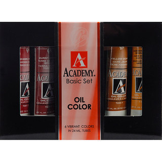Grumbacher Academy Basic Oil Paint Set (Pack of 6)