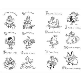 Penny Black '12 Days of Christmas' Clear Stamp Set