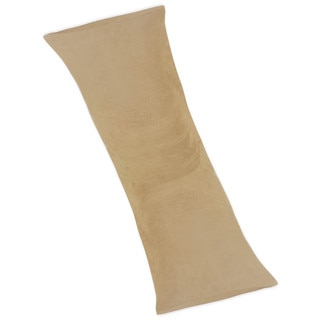 Camel Microsuede Full Length Double Zippered Body Pillow Cover by Sweet JoJo Designs