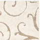 Safavieh Florida Shag Scrollwork Cream/ Beige Rug (4' x 6')