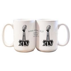 Super Bowl XLV (45) 15-ounce Ceramic Mug