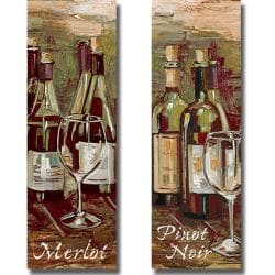 Heather French-Roussia 'Merlot and Pinot Noir' 2-piece Canvas Art Set