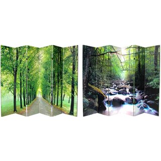 Canvas 6-foot 6-panel Path of Life Room Divider (China)