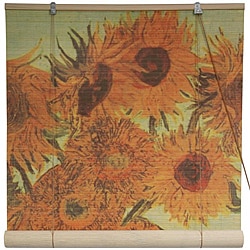 Bamboo 'Sunflowers' Window Blinds (24-in x 72-in) (China)