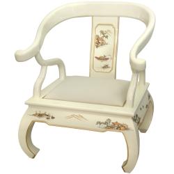 Wood Ivory Landscape Ming Chair (China)
