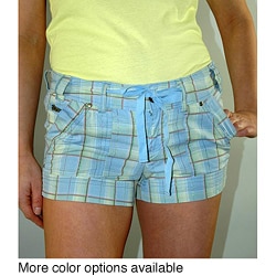 Institute Liberal Women's Plaid Cotton Shorts
