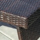 Outdoor Wicker Adjustable Folding Table by Christopher Knight Home