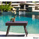 Outdoor Wicker Adjustable Folding Table by Christopher Knight Home