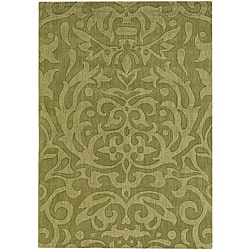 Artist's Loom Hand-tufted Transitional Floral Wool Rug (7'x10')