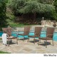preview thumbnail 21 of 19, Benhill Outdoor Contemporary Wicker Stacking Chairs (Set of 4) by Christopher Knight Home