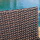 preview thumbnail 3 of 19, Benhill Outdoor Contemporary Wicker Stacking Chairs (Set of 4) by Christopher Knight Home
