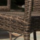 preview thumbnail 6 of 19, Benhill Outdoor Contemporary Wicker Stacking Chairs (Set of 4) by Christopher Knight Home