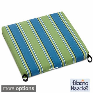 Blazing Needles Patterned All-weather Outdoor Rocker Chair Cushion