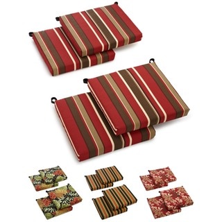 All-Weather UV-Resistant Outdoor Chair Cushions with Zipper Closure (Set of Four)