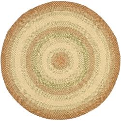 Safavieh Hand-woven Indoor/Outdoor Reversible Multicolor Braided Rug (6' Round)